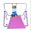 Gymnastics Training Kip Bar for Kids with 6'x2' Tumble Mat | Height Adjustable Horizontal Bar Indoor Home Gym | Folding Jungle Gym Monkey Bar Junior Gymnastic Training Bar Gymnastic Equipment (Purple) view 4