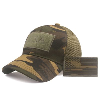 Camouflage Baseball Caps Men Summer Mesh Trucker Cap Hats