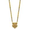 Aport Home Presents Traditional Necklace Pendant Gold Palted Glorious Hand Meena 30 Inch Long Mangalsutra/Tanmaniya/Nallapusalu/Black Beads Mangalsutr for Women Gold #Aport-1439 view 1