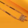 Frienemy Home Presents Traditional One Gram Gold Glorious Hand Meena 30 Inch Long Mangalsutra/Tanmaniya/Nallapusalu/Black Beads Mangalsutr for Women Gold Long Chain #Frienemy-1731 view 3