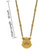 Aport Home Presents Traditional Necklace Pendant Gold Plated Hand Meena 30Inch Long and 18Inch Short Combo of 2 Mangalsutra/Tanmaniya/Nallapusalu/Black Beads for Women #Aport-1678 view 3