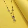 Aport Home Presents Traditional Necklace Pendant Gold Plated Hand Meena 30Inch Long and 18Inch Short Combo of 2 Mangalsutra/Tanmaniya/Nallapusalu/Black Beads for Women #Aport-1678 view 4