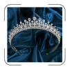QXMYOO Vintage Women Wedding Tiaras Silver Cubic Zirconia Pageant Crowns Sweet 16 Birthday Prom Party Quinceanera Crowns Bridal Hair Accessories (Silver) view 1