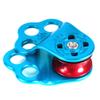 Climbing Pulley,30KN Three Holes Ball Bearing Single Pulley,Rock Climbing Pulley for 14mm Rope Hauling, Rock Climbing, Rescue Applications, Zipline Sports Etc view 3
