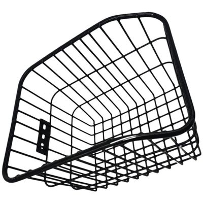 INOOMP Stroller Accessories Rear Bike Basket Metal Wire Basket with Strap Bag Cargo Rack Fold-up Detchable Front Bag Rear Hanging Bike Basket for Mountain Bike Accessories Kids Bike