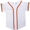DIGITMON Kids Baseball Jersey Button Down Premium Hip Hop T Shirts Uniform White Orange for 10y Toddlers view 2