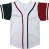 DIGITMON Kids Baseball Jersey Button Down Premium Hip Hop T Shirts Uniform White Green Red for 4y Toddlers view 2