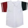 DIGITMON Kids Baseball Jersey Button Down Premium Hip Hop T Shirts Uniform White Green Red for 4y Toddlers view 3