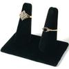 3 Black Velvet Ring Finger & Black Velvet Ring Tray Insert Jewelry Display Kit view 3