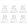 PATIKIL Pool Table Pockets, 6-in-1 Set Snooker Billiards Mesh Pockets Replacement Cotton Pool Table Bag Nets for Billiards Training, White view 1