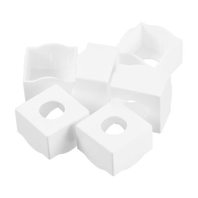 PATIKIL Pool Chalk Holder, 6 Pack Billiard Chalk Storage Holder Portable Cue Chalk Holder Billiards Pool Table Accessory for Billiard Chalk, White