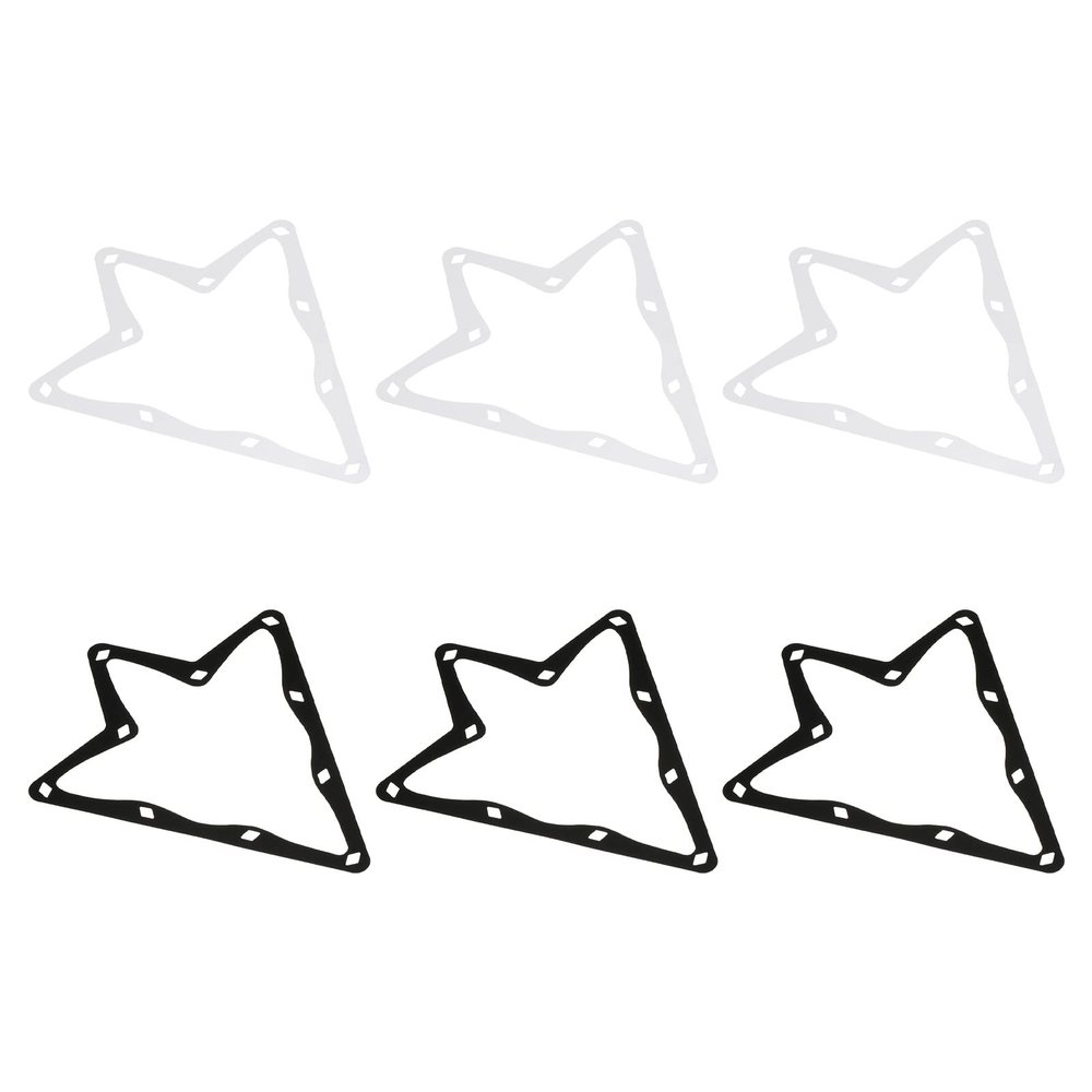 PATIKIL Billiard Pendulum Sticker, 6 Pack Triangle Billiard Magic Rack Table Ball Holder Kick Off Pool Sticker Positioning Rack