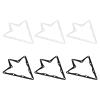 PATIKIL Billiard Pendulum Sticker, 6 Pack Triangle Billiard Magic Rack Table Ball Holder Kick Off Pool Sticker Positioning Rack view 1