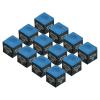 PATIKIL Billiard Pool Cue Chalk, 12 Pack Snooker Billiard Cue Chalk Pool Table Accessories for Billiards Cue Stick Tip, Blue view 1