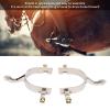 Zerodis 2Pcs Horse Spurs Stainless Steel Western Cowboys Spurs with Rotating Gear for Equestrian Enthusiastic Simple Riding with Rotatable Spur Plated Wholesale All Around Walking view 2