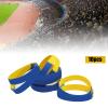 FOLOSAFENAR Comfortable Rubber Bracelets 10 Piece Set, 6.5 cm Diameter, 1.2 cm Width for International Soccer World Cup Sports Events and Games view 4