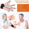 Silicone Grip Device Finger Exercise Stretcher Finger Gripper Strength Trainer Strengthen Rehabilitation Training Grey 40g view 3