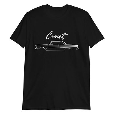 1965 Mercury Comet Cyclone Antique Classic Car Automotive Nostalgia T-Shirt Black