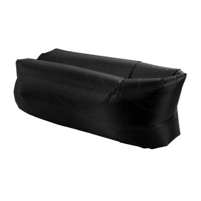 AYNEFY Comfortable Inflatable Sofa Moderate Size Wear Inflatable Lounger Camping Inflatable Sofa (Black)