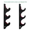 Baseball Bat Display Rack Softball Bat Holder for Horizontal Display Wooden Bat Rack for Memorabilia and Collectible (3 Tier) view 2