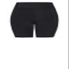 Avenue Women's Plus Size Hi Waist Swim Short, 14 Black view 3