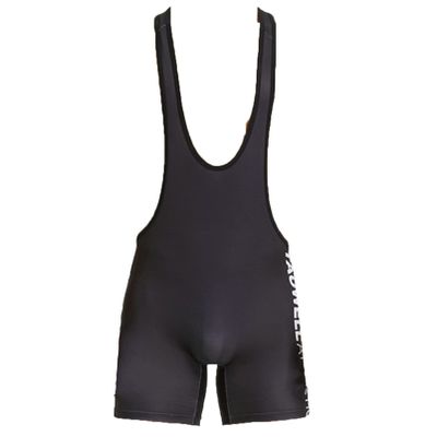dPois Mens Wrestling Singlet Sleeveless Sport Jumpsuit Bodysuit Gym Fitness Workout Running Weightlifting Black X-Large