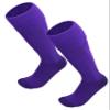 Pee Wee Soccer Socks, 2 to 4 Years, Toddler Soccer Knee High Tube Socks, Little Kids Soccer Socks (Purple) view 2