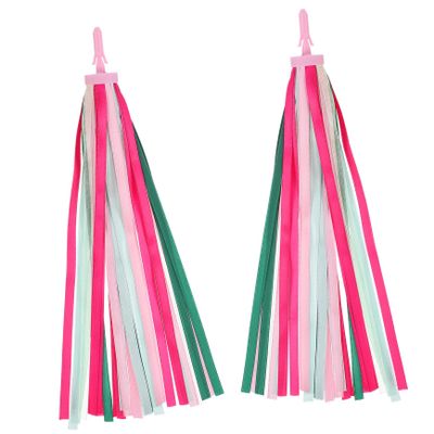 BESPORTBLE Pair Tassel Streamer Handlebar Ribbon Bike Accessories Handlebar Streamer Bike Tassles for Girls Scooter Girls Grip Ribbon Toddler Baby
