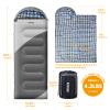 Camping Sleeping Bag, 32 Sleeping Bags for Adults Kids Teens Cold Weather Warm Sleeping Bag Winter for 3-4 Season Camping, Camping Gear Equipment, Traveling, and Outdoors view 2