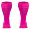 Pee Wee Soccer Socks, 2 to 4 Years, Toddler Soccer Knee High Tube Socks, Little Kids Soccer Socks (Pink) view 3