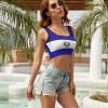 Adugen Origei El Salvador Flag Guatemala Flag Print Fashion Yoga Clothes Yoga Bra Yoga Crop Tank Tops Sports Bra El Salvador Flag Guatemala Flag 2XL view 2
