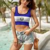 Adugen Origei El Salvador Flag Guatemala Flag Print Fashion Yoga Clothes Yoga Bra Yoga Crop Tank Tops Sports Bra El Salvador Flag Guatemala Flag 2XL view 4