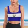Adugen Origei El Salvador Flag Guatemala Flag Women's Tank Top Shirts Back Sports Tank Tops Flowy Workout Yoga Tanks S view 3