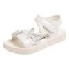 Children Shoes Summer Butterfly Sandals with Diamond Fashion Little Girl Soft Bottom (White, 10.5-11 Years Big Kids) view 1