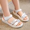 Children Shoes Summer Butterfly Sandals with Diamond Fashion Little Girl Soft Bottom (White, 10.5-11 Years Big Kids) view 2
