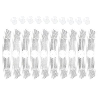 BESPORTBLE Bicycle Wheel Reflectors 10 Pack Road Bike Tire Reflectors Safety Warning Bike Accessories