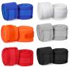 Junkin 6 Pairs Boxing Hand Wraps for Boxing Wraps Wrist Pugilism Handwraps for Men Women Kickboxing Muay Thai MMA(Red, Dark Blue, White, Black, Orange, Gray,180 Inch) view 1