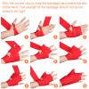 Junkin 6 Pairs Boxing Hand Wraps for Boxing Wraps Wrist Pugilism Handwraps for Men Women Kickboxing Muay Thai MMA(Red, Dark Blue, White, Black, Orange, Gray,180 Inch) view 3