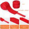 Junkin 6 Pairs Boxing Hand Wraps for Boxing Wraps Wrist Pugilism Handwraps for Men Women Kickboxing Muay Thai MMA(Red, Dark Blue, White, Black, Orange, Gray,180 Inch) view 4