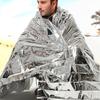 Tofficu 4pcs Outdoor Thermal Blankets Emergency Insulation Foil Survival Blankets Lightweight Pet Material for Camping Hiking and Emergency Situations view 2