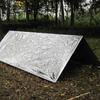 Tofficu 4pcs Outdoor Thermal Blankets Emergency Insulation Foil Survival Blankets Lightweight Pet Material for Camping Hiking and Emergency Situations view 3