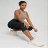 ODODOS Women's High Waisted Yoga Capris with Pockets,Tummy Control Non See Through Workout Sports Running Capri Leggings, Emboss Wave Black, Small view 2