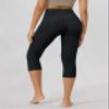 ODODOS Women's High Waisted Yoga Capris with Pockets,Tummy Control Non See Through Workout Sports Running Capri Leggings, Emboss Wave Black, Small view 3