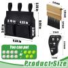Dunzy 3 Pcs Umpire Gear Set Includes Baseball Umpire Brush, Black Ball Bag and Indicator for Men Youth Referee Equipment Accessories Kit view 2