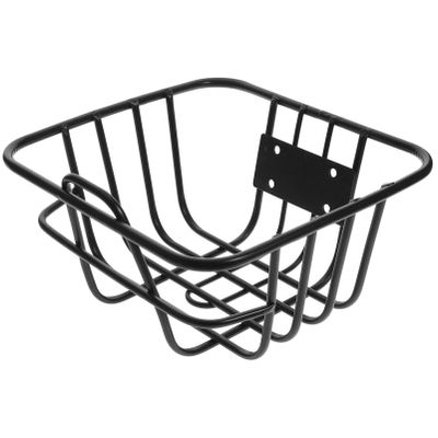 BESPORTBLE E Bike Front Basket Front Bike Basket Metal Handlebar Bicycle Storage Hanging Bicycle Bag Cargo Rack Cycling Frame for Mountain Accessories Black