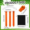 Sratte Flag Football Set 14 Player Football Flags 14 Nylon Mesh Pinnies Jerseys 14 Adjustable Belt 12 Cones for Training(Yellow, Orange) view 3