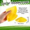 Sratte Flag Football Set 14 Player Football Flags 14 Nylon Mesh Pinnies Jerseys 14 Adjustable Belt 12 Cones for Training(Yellow, Orange) view 4