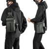 Anti Theft Crossbody Backpack Shoulder Sling Bag for Men Women Lightweight One Strap Motorcycle Messenger Bag Daypack for Cycling Hiking Walking Outdoor Sports Travel with USB Charger Port Army Green view 4
