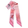 JERLA 100% Mulberry silk Scarf Head Hair Ribbon Handbag Handle wrap Tie Bundle Neckerchief Scarf for women view 2