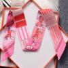 JERLA 100% Mulberry silk Scarf Head Hair Ribbon Handbag Handle wrap Tie Bundle Neckerchief Scarf for women view 3